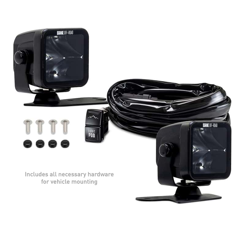 Borne Off-Road — Borne Off-Road 21+ Bronco Light Pods 2pc Ditch 3x3 Spot - view 5
