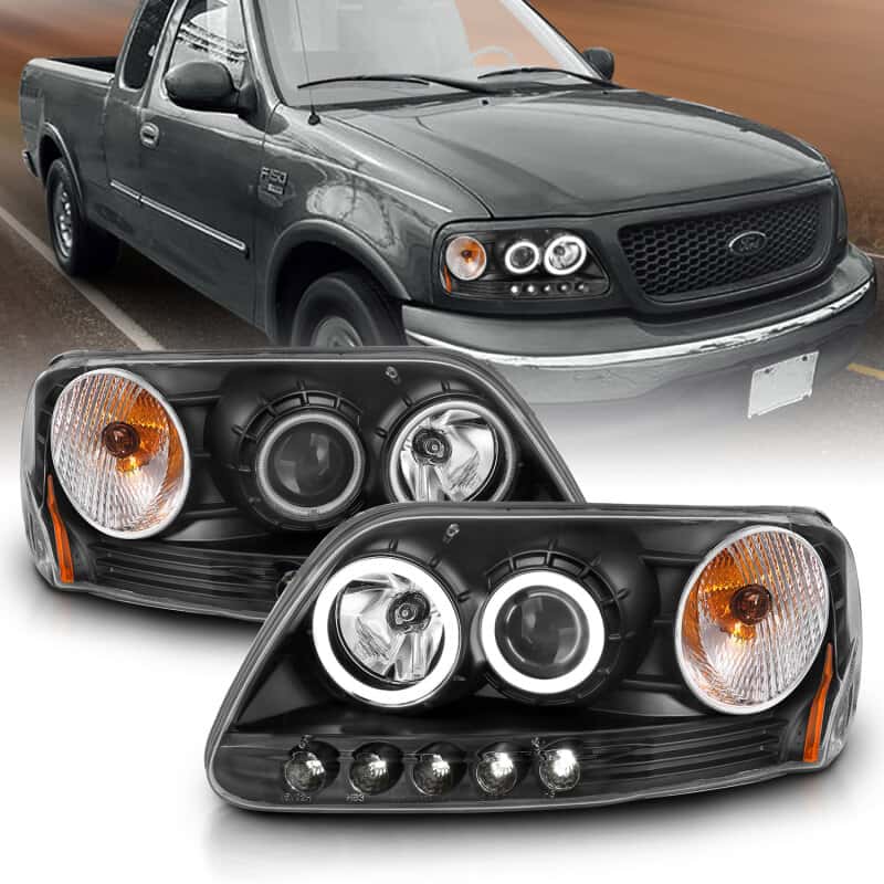 ANZO — ANZO 1997-2003 Ford F-150 Projector Headlights w/ Halo Black (CCFL)
Head Light Set
HdLtSet - view 9