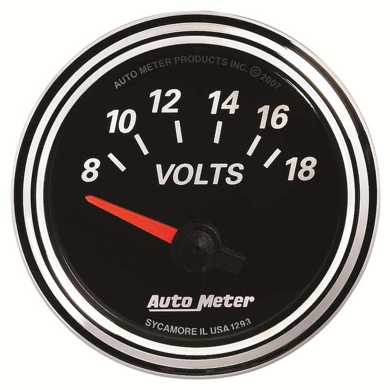 AutoMeter — Autometer Designer Black II 52mm 18V Voltmeter Gauge
GA 2" VOLT 18V DBII - view 2