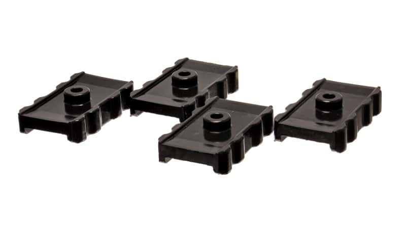 Energy Suspension — Energy Suspension 73-78 Chrysler Black Leaf Spring Isolator Set w/ Ribbed Sides
LeafSprngInsulator - view 2