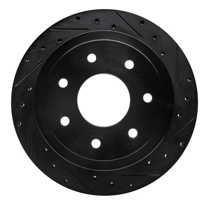 R1 Concepts — R1 04-11 Ford F-150 4WD Rear Right Drilled & Slotted Black Brake Rotor
R1 Brake Rotor Drill - view 1