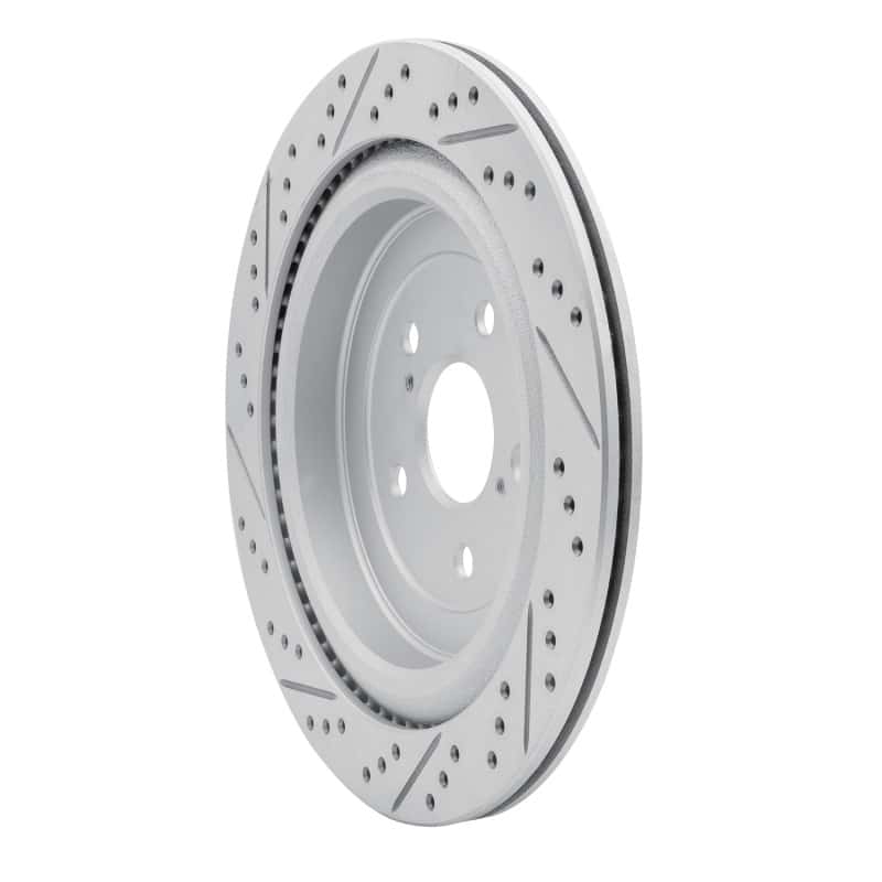 R1 Concepts — R1 16-22 Lexus Rx350 Rear Right Drilled & Slotted Geo-Carbon Rotor - view 4
