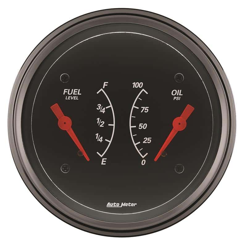 AutoMeter — AutoMeter Gauge Dual Fuel & Oilp 3-3/8in. 0 Ohm(e) to 90 Ohm(f)& 100PSI Elec Designer Black
GA 3.4" OIL/FU 90 DB - view 3