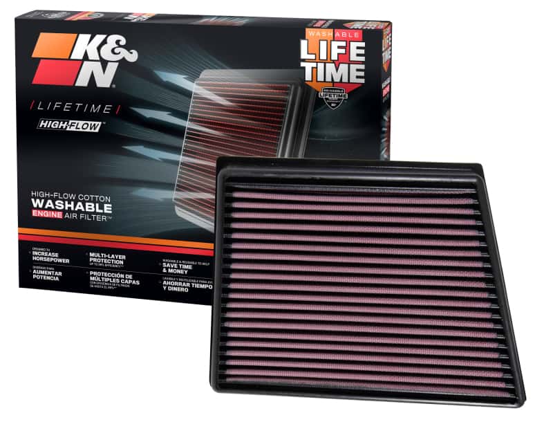 K&N Engineering — K&N 2015 Jaguar F-Pace V6-3.0L F/I Left Side Replacement Drop In Air Filter
Replacement Air Filt
Air Filter - view 5