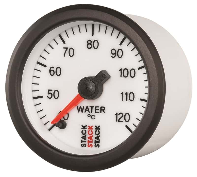 AutoMeter — Autometer Stack 52mm 40-120 Deg C 1/8in NPTF Male Pro Stepper Motor Water Temp Gauge - White
Ga WT ProStpr W 120C - view 2