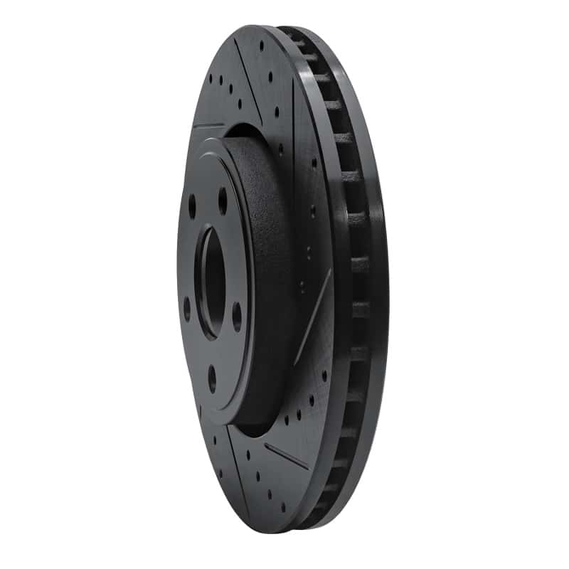R1 Concepts — R1 11-22 Dodge Durango Front Right Drilled & Slotted Black Brake Rotor
R1 Brake Rotor Drill - view 2