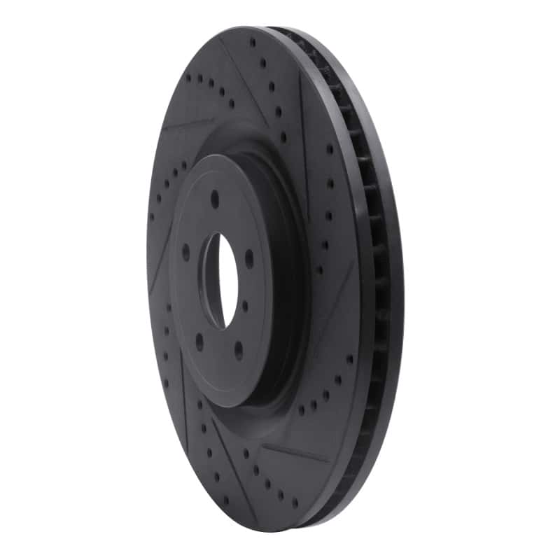 R1 Concepts — R1 08-25 Infiniti Q50 Front Right Drilled & Slotted Black Brake Rotor
R1 Brake Rotor Drill - view 2