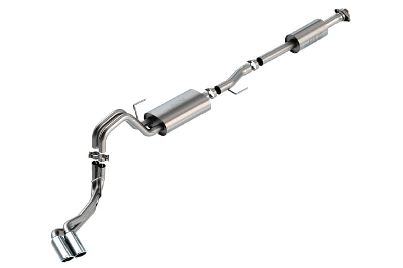 Borla — Borla F-150 2021 2.7L/3.5L 4dr CC SB EC STB Lari/King R/Plnum/LTD 3/2.25 DSE CB Touring CHR Tips
Cat-Back System - view 1