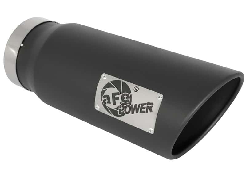 aFe — aFe Power MACH Force-Xp 5in In x 6in Out x 15in L Bolt-On 409 SS Exhaust Tip - Black
Exhaust Tip Black - view 1