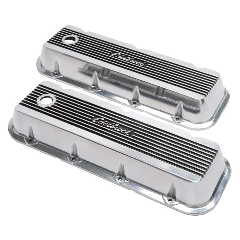 Edelbrock — Edelbrock Valve Cover Elite II Chevrolet 1965 and Later 396-502 Big Block V8 Polished
ELITE - view 4