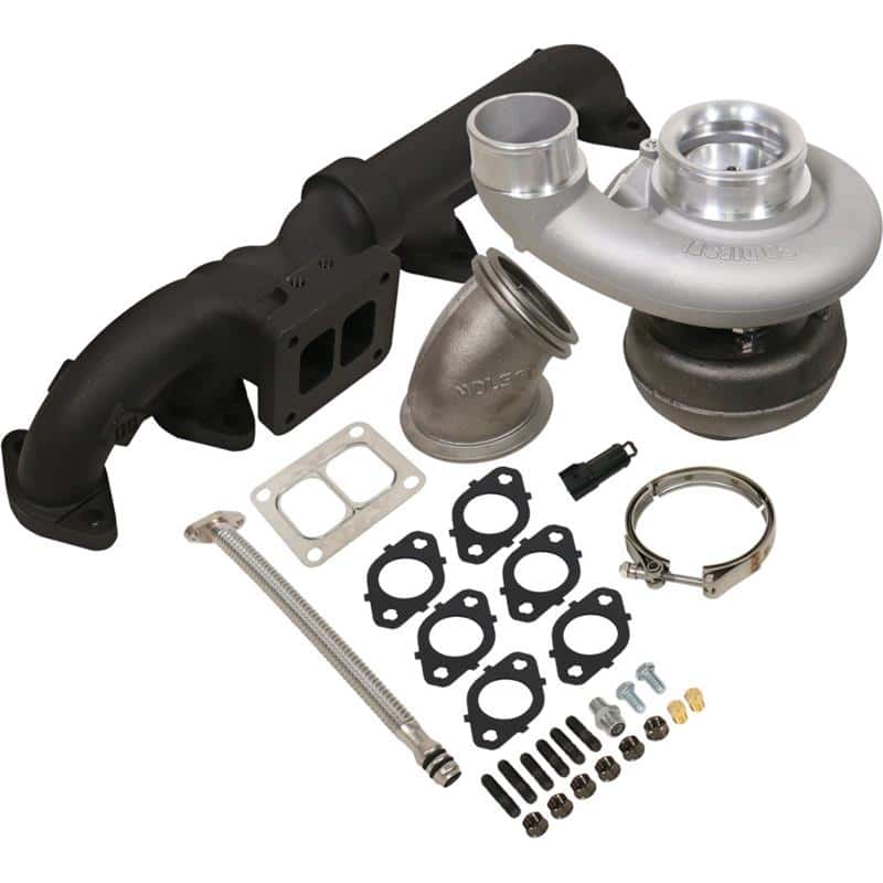 BD Diesel — BD Diesel Iron Horn 5.9L Turbo Kit S361SXE/76 0.91AR Dodge 03-07
IRON HORN TURBO KIT
Turbocharger Kit - view 2