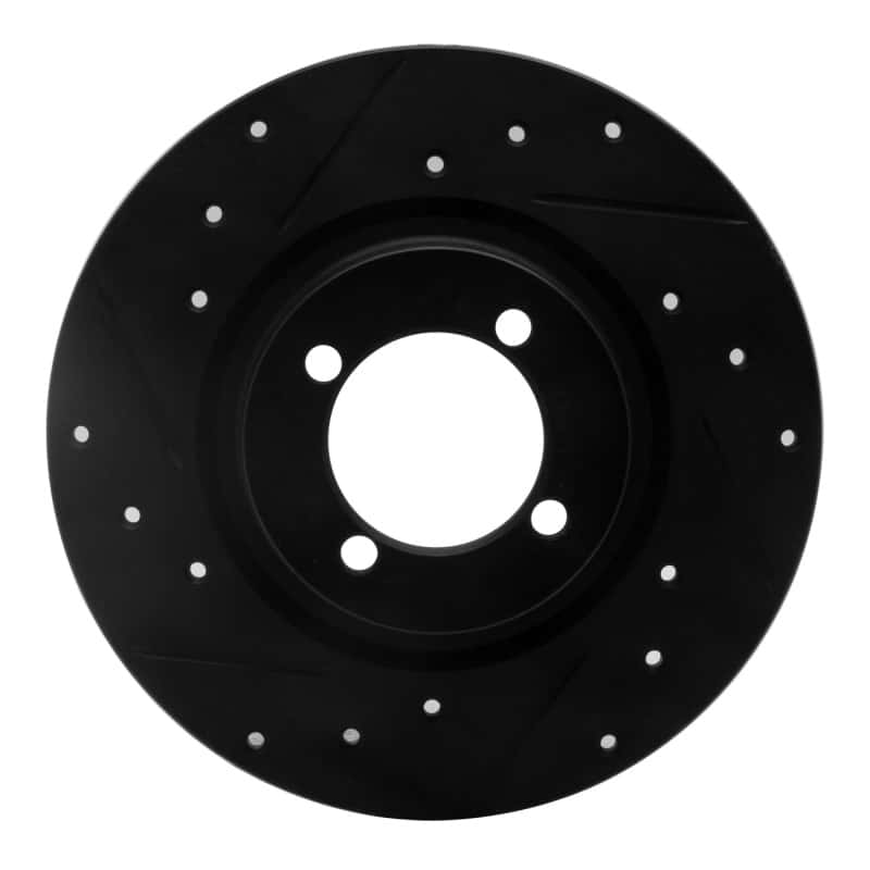 R1 Concepts — R1 67-76 BMW 1600 Front Left Drilled & Slotted Black Brake Rotor
R1 Brake Rotor Drill - view 1