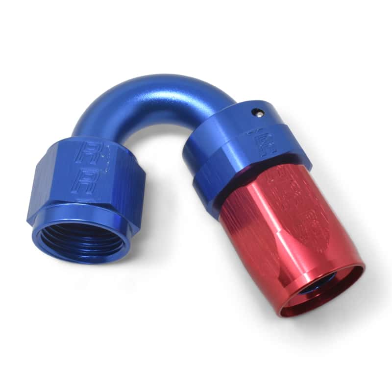 Russell — Russell Performance -8 AN Red/Blue 150 Degree Full Flow Swivel Hose End (With 3/4in Radius)
Hose Fitting - view 4