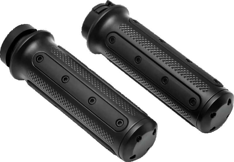 Kuryakyn — Kuryakyn Heavy Industry Grips Dual Cable Black - view 1