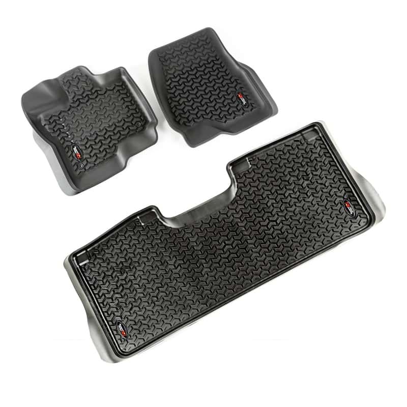 Rugged Ridge — Rugged Ridge Floor Liner Front/Rear Black 2015-2017 Ford F-150 / Raptor
Floor Mat Set - view 1