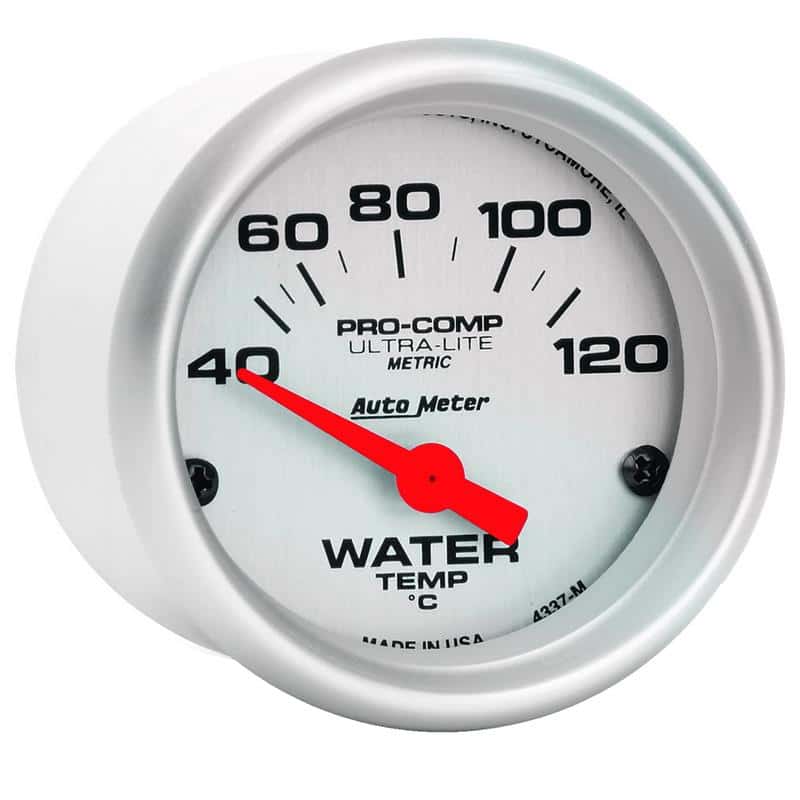 AutoMeter — Autometer Ultra-Lite 52mm 40-120 Deg C Short Sweep Electronic Water Temp Gauge
2" WATER TEMP, 40-12 - view 4