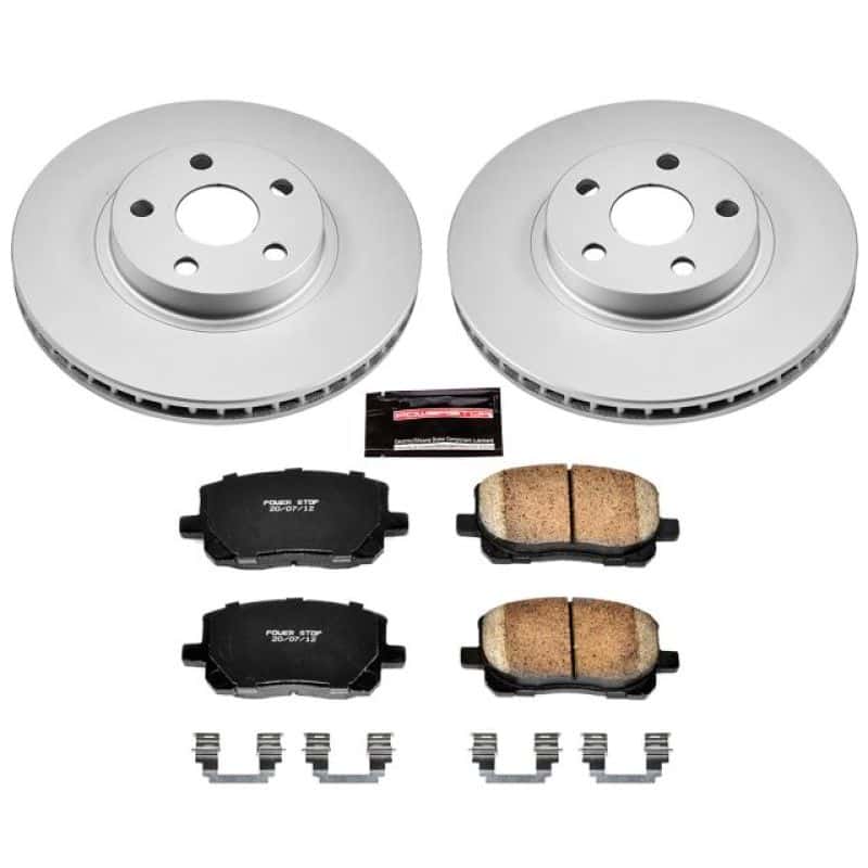 PowerStop — Power Stop 03-08 Pontiac Vibe Front Z17 Evolution Geomet Coated Brake Kit - view 1
