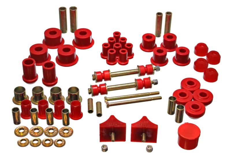 Energy Suspension — Energy Suspension 66-76 Chrysler A Body - Dart/Demon/Duster/Valiant Red Hyper-flex Master Bushing Se
Master Bushing Kit - view 3