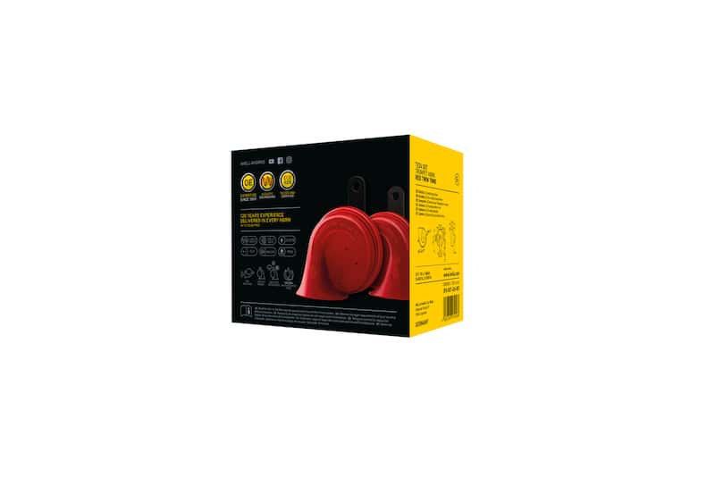 Hella — Hella Twin Trumpet Horn Kit 12V 400/500Hz (007424804 = 007424801) - view 14
