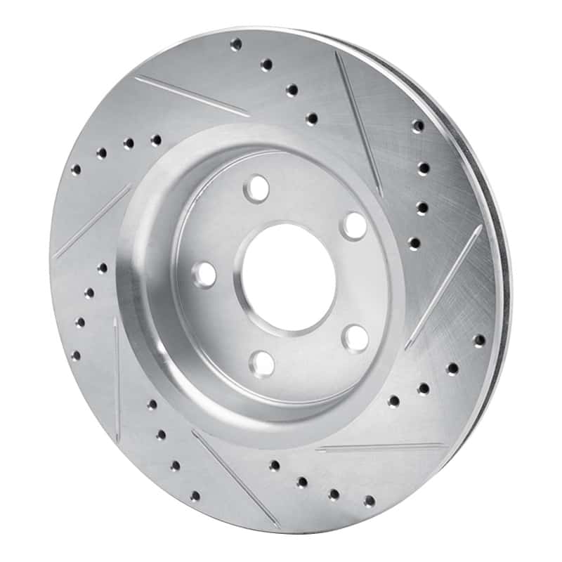 R1 Concepts — R1 05-10 Jeep Commander Front Left Drilled & Slotted Silver Brake Rotor
R1 Brake Rotor Drill - view 4