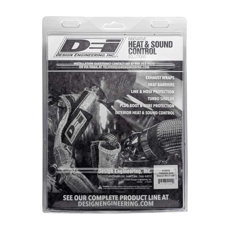DEI — DEI Titanium 3in Knit Exhaust Sleeve - 36in
Exhaust Wrap Kit - view 5