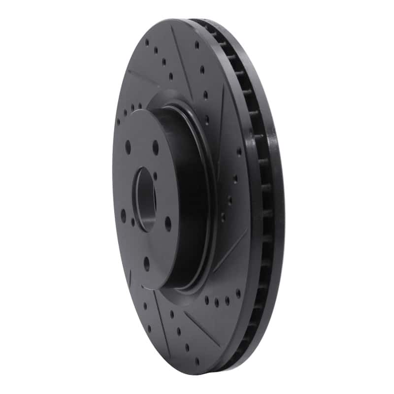 R1 Concepts — R1 06-21 Subaru Legacy Front Right Drilled & Slotted Black Brake Rotor
R1 Brake Rotor Drill - view 2