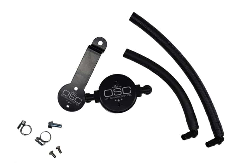 J&L — J&L 16-23 Toyota Tacoma 3.5L Driver Side Oil Separator 3.0 - Black Anodized
Oil Separator - view 1