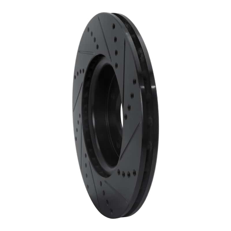 R1 Concepts — R1 04-06 Nissan Sentra Front Left Drilled & Slotted Black Brake Rotor
R1 Brake Rotor Drill - view 4