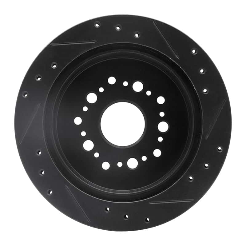 R1 Concepts — R1 92-98 Lexus SC300 Rear Left Drilled & Slotted Black Brake Rotor
R1 Brake Rotor Drill - view 5