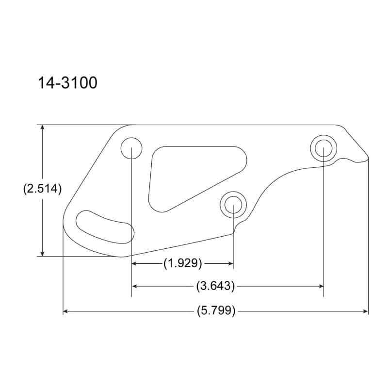 Peterson Fluid Systems — Peterson Fluid Systems Chevrolet Small Block Mount Blade - Left Side
R4 MOUNT BLADE - view 2