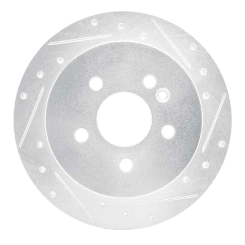 R1 Concepts — R1 98-05 Mercedes-Benz ML320 Rear Right Drilled & Slotted Silver Brake Rotor
R1 Brake Rotor Drill - view 1