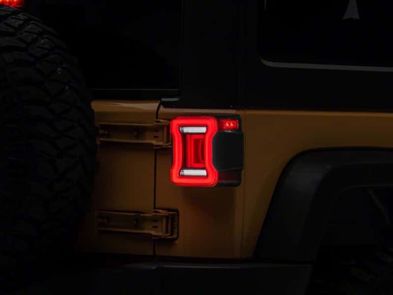 Raxiom — Raxiom 07-18 Jeep Wrangler JK Axial Series JL Style LED Tail Lights- BlkHousing- Red Lens
Lights - view 6