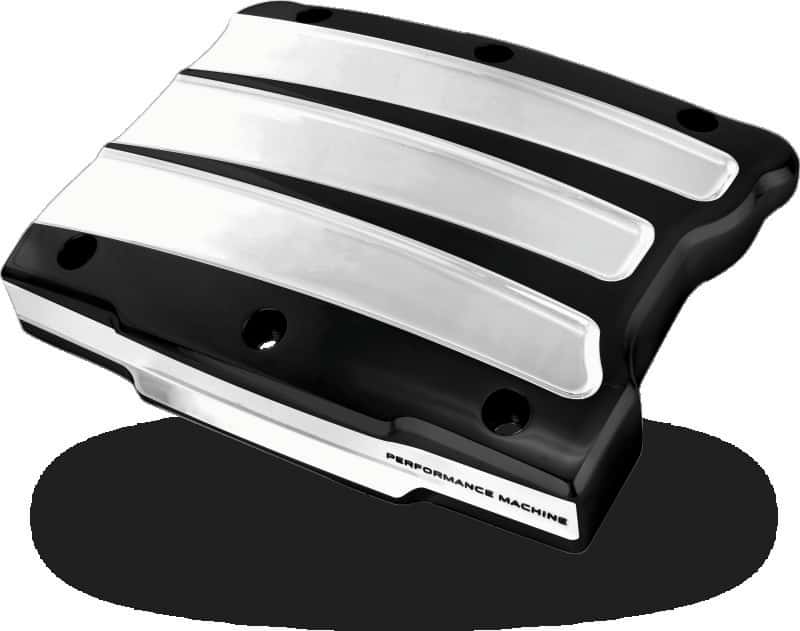 Performance Machine — Performance Machine Twin Cam Scallop Rocker Cover - Contrast Cut Platinum - view 2