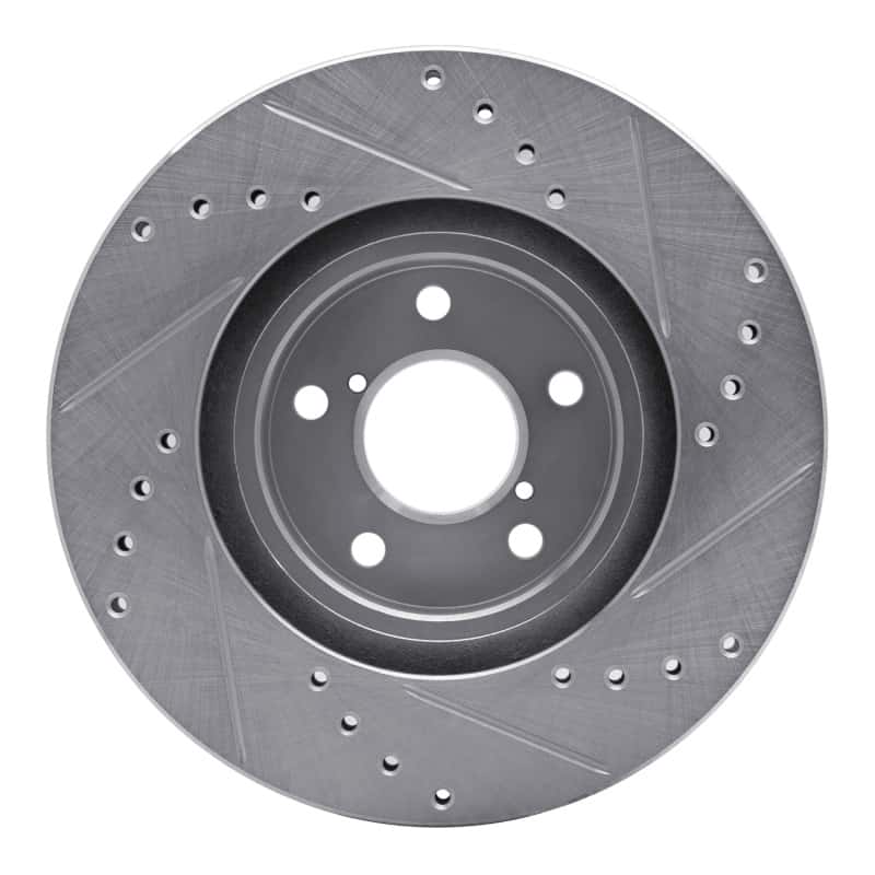 R1 Concepts — R1 90-16 Saab 9-2X Front Left Drilled & Slotted Silver Brake Rotor
R1 Brake Rotor Drill - view 5