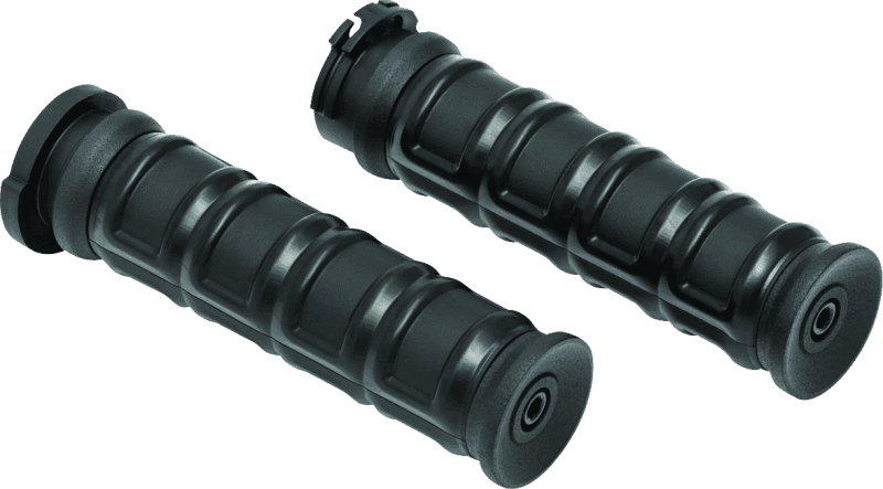 Kuryakyn — Kuryakyn Dillinger Grips Dual Cable Satin Black - view 1