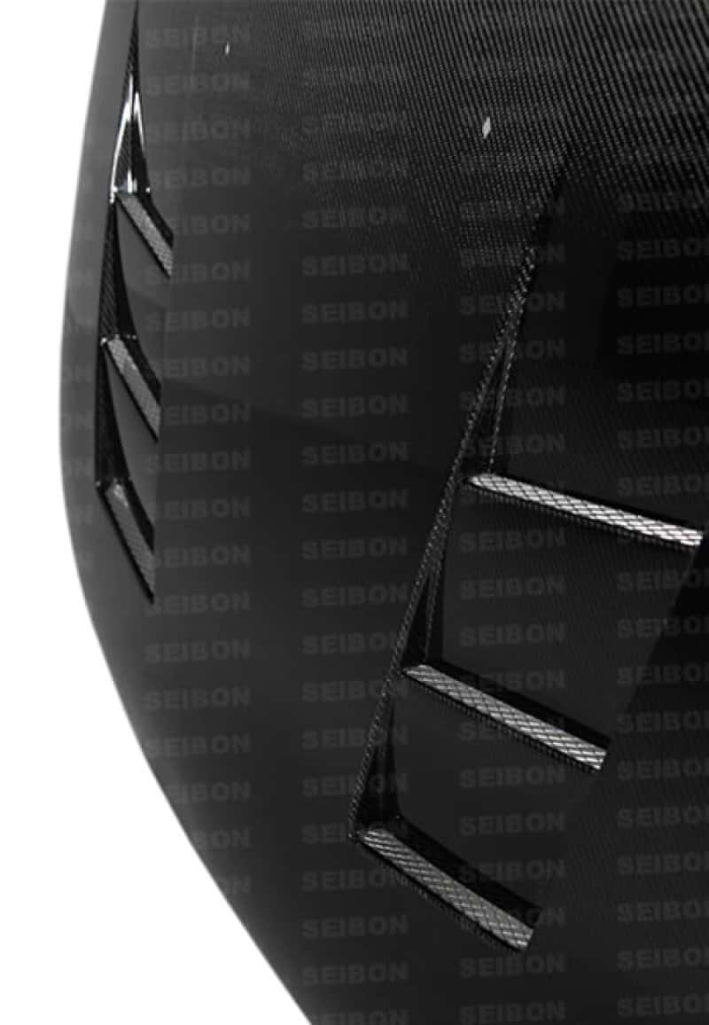 Seibon — Seibon 92-95 Honda Civic 2DR/3DR TS-Style Carbon Fiber Hood - view 5