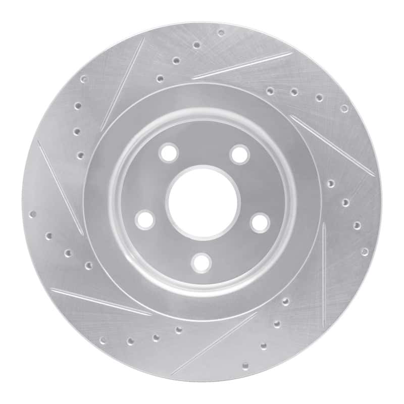 R1 Concepts — R1 06-10 Jeep Grand Cherokee Front Right Drilled & Slotted Silver Brake Rotor
R1 Brake Rotor Drill - view 5