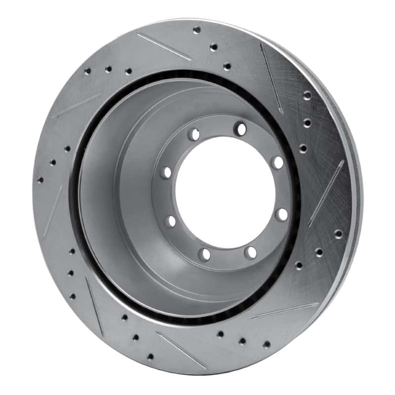 R1 Concepts — R1 08-20 Ford E-Super Duty Rear Left Drilled & Slotted Silver Brake Rotor
R1 Brake Rotor Drill - view 4