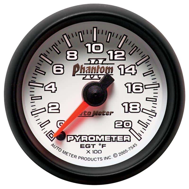 AutoMeter — Autometer Phantom II 52.4mm Full Sweep Electronic 0-2000 Def F EGT/Pyrometer Gauge
2-1/16" PYROMETER KI - view 3