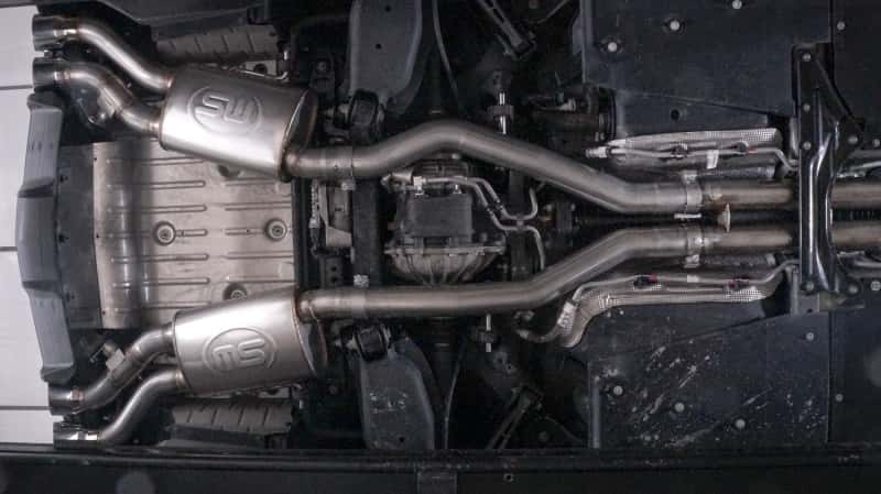 Stainless Works — Stainless Works 2016-18 Cadillac CTS-V Sedan Catback System Resonated X-Pipe Dual-Mode Mufflers
Exhaust System - view 30