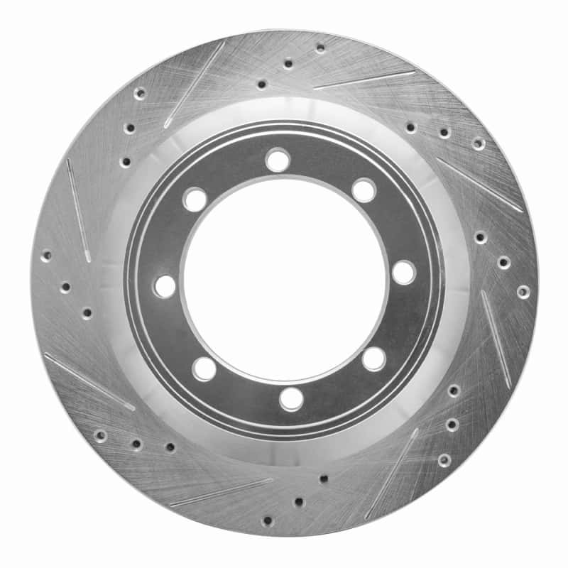 R1 Concepts — R1 08-20 Ford E-Super Duty Rear Left Drilled & Slotted Silver Brake Rotor
R1 Brake Rotor Drill - view 1