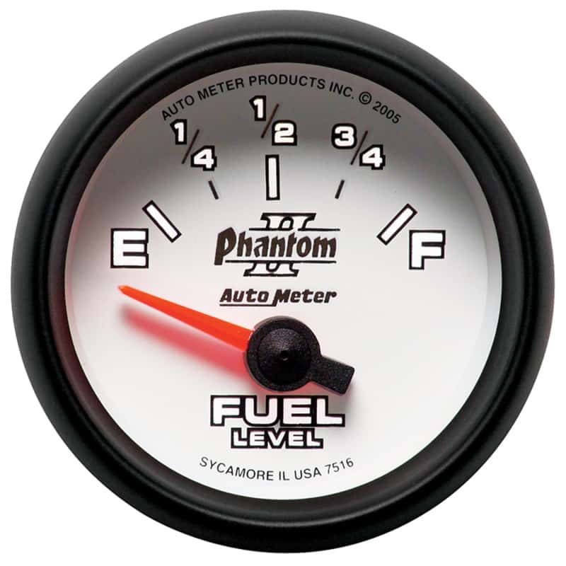 AutoMeter — Autometer Phantom II 2-1/16in 240E - 33F OHM Electric Fuel Level Gauge
2-1/16" FUEL LEVEL, - view 4