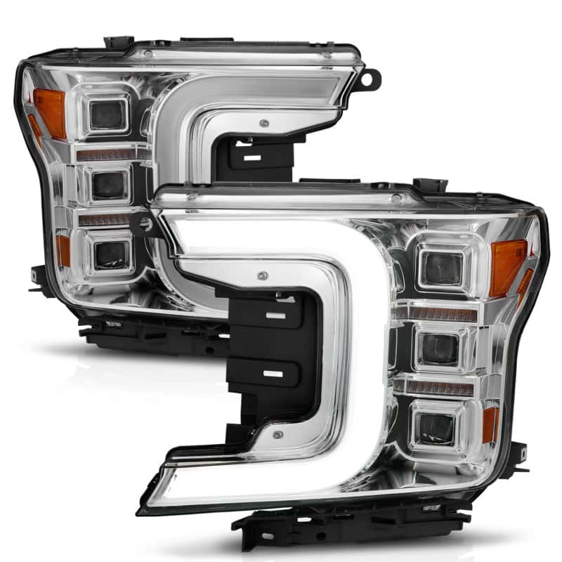 ANZO — ANZO 18-20 Ford F-150 Full Led Projector Light Bar Style Headlights - Chrome Amber
Head Light Set
HdLtSet - view 5
