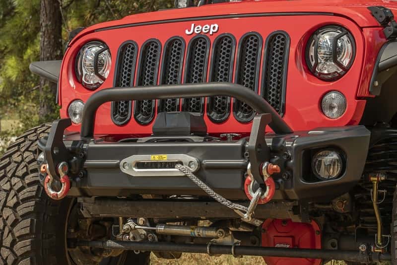 Rugged Ridge — Rugged Ridge Arcus Front Bumper Set W/ Overrider 2018 Jeep Wrangler JK
OFFROAD_BUMPERS
Bumper- Front - view 6
