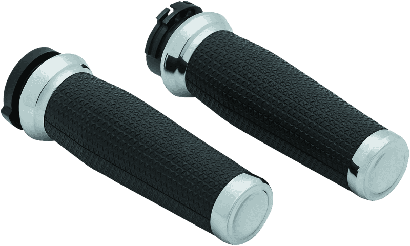 Kuryakyn — Kuryakyn Thresher Grips Dual Cable Chrome - view 1
