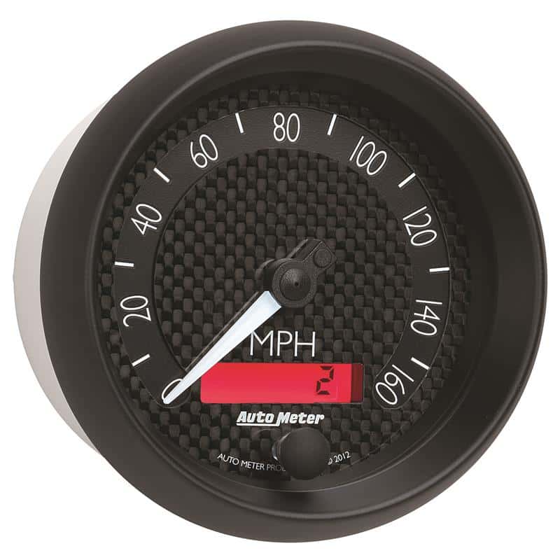 AutoMeter — Autometer GT Series 3-3/8in In Dash 0-160 MPH Electronic Programmable Speedometer
3-3/8" SPEEDO, 160 M - view 6