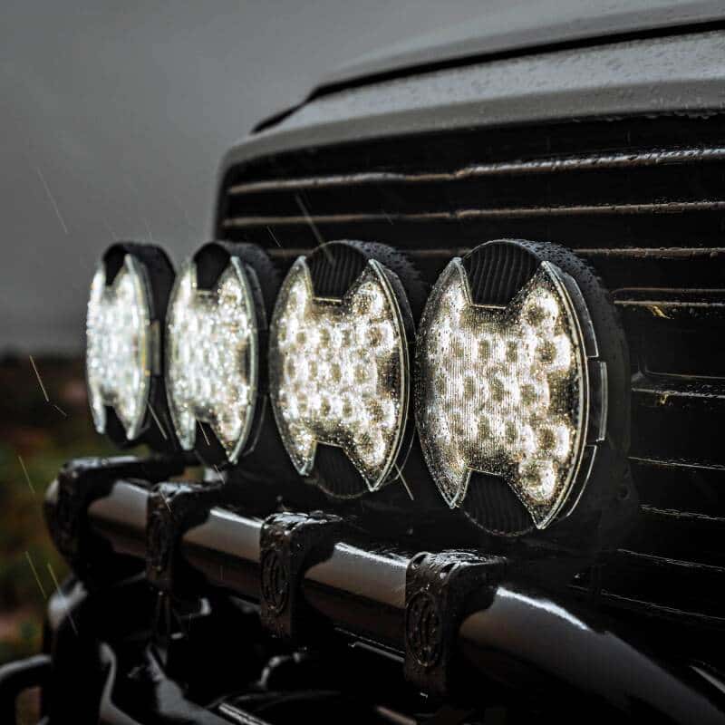 KC HiLiTES — KC HiLiTES SlimLite 8in. LED Light Shield SAE Driving (Shield Only) - Clear - view 2