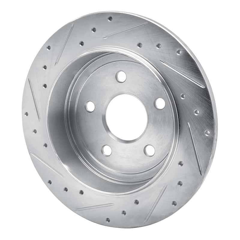 R1 Concepts — R1 05-10 Jeep Commander Rear Right Drilled & Slotted Silver Brake Rotor
R1 Brake Rotor Drill - view 4
