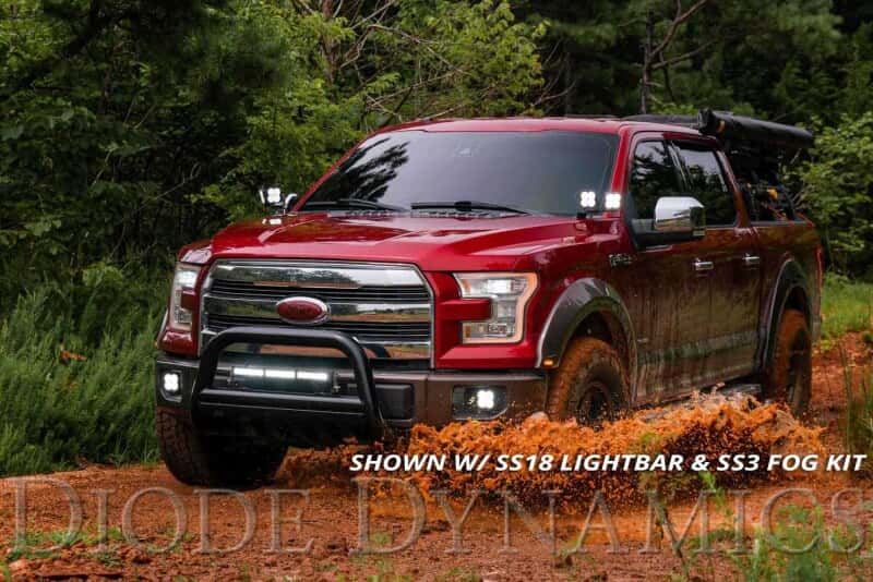 Diode Dynamics — Diode Dynamics 15-20 Ford F-150/Raptor Pro SS3 LED Ditch Light Kit - White Combo - view 5