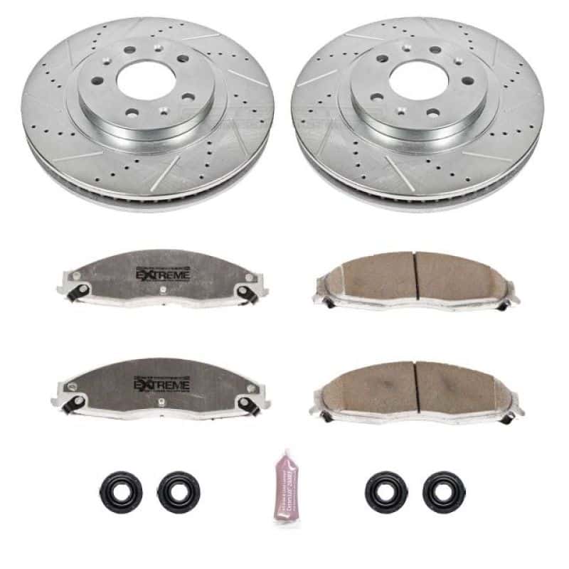 PowerStop — Power Stop 03-07 Cadillac CTS Front Z26 Street Warrior Brake Kit - view 1